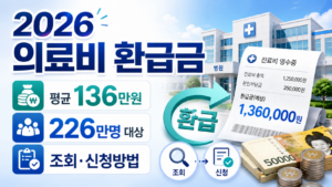 2026 의료비 환급금 평균 136만원, 226만명 대상 조회·신청방법 안내 대표 이미지