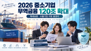 2026 중소기업 무역금융 120조 확대 특례보증 수출기업 지원