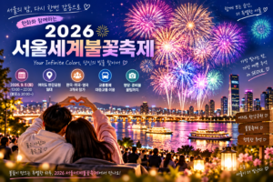2026 서울세계불꽃축제 여의도 한강공원 불꽃쇼와 관람객 대표 이미지