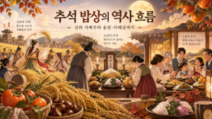 추석 밥상의 역사 흐름 신라 가배부터 송편과 차례상까지 대표 이미지